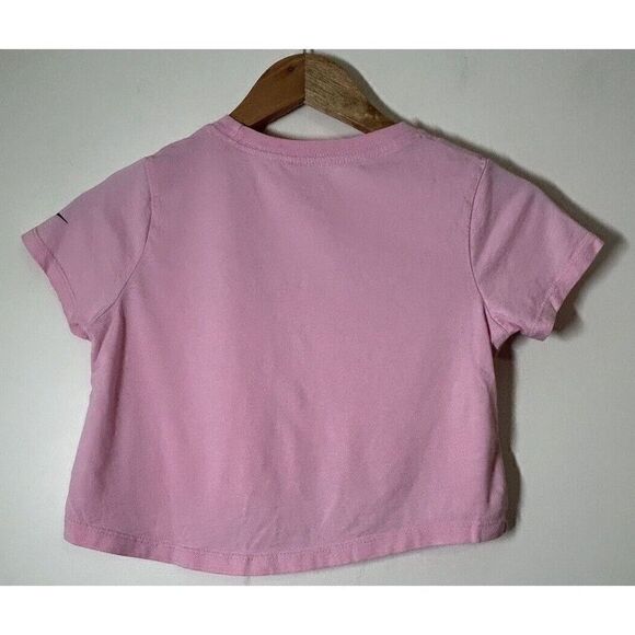 Nike Girls Medium Pink Cropped Short Sleeve T-Shirt JUST DO IT - Picture 2 of 5